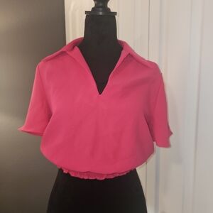 Amanda Uprichard / cropped  cute shirt / blouse